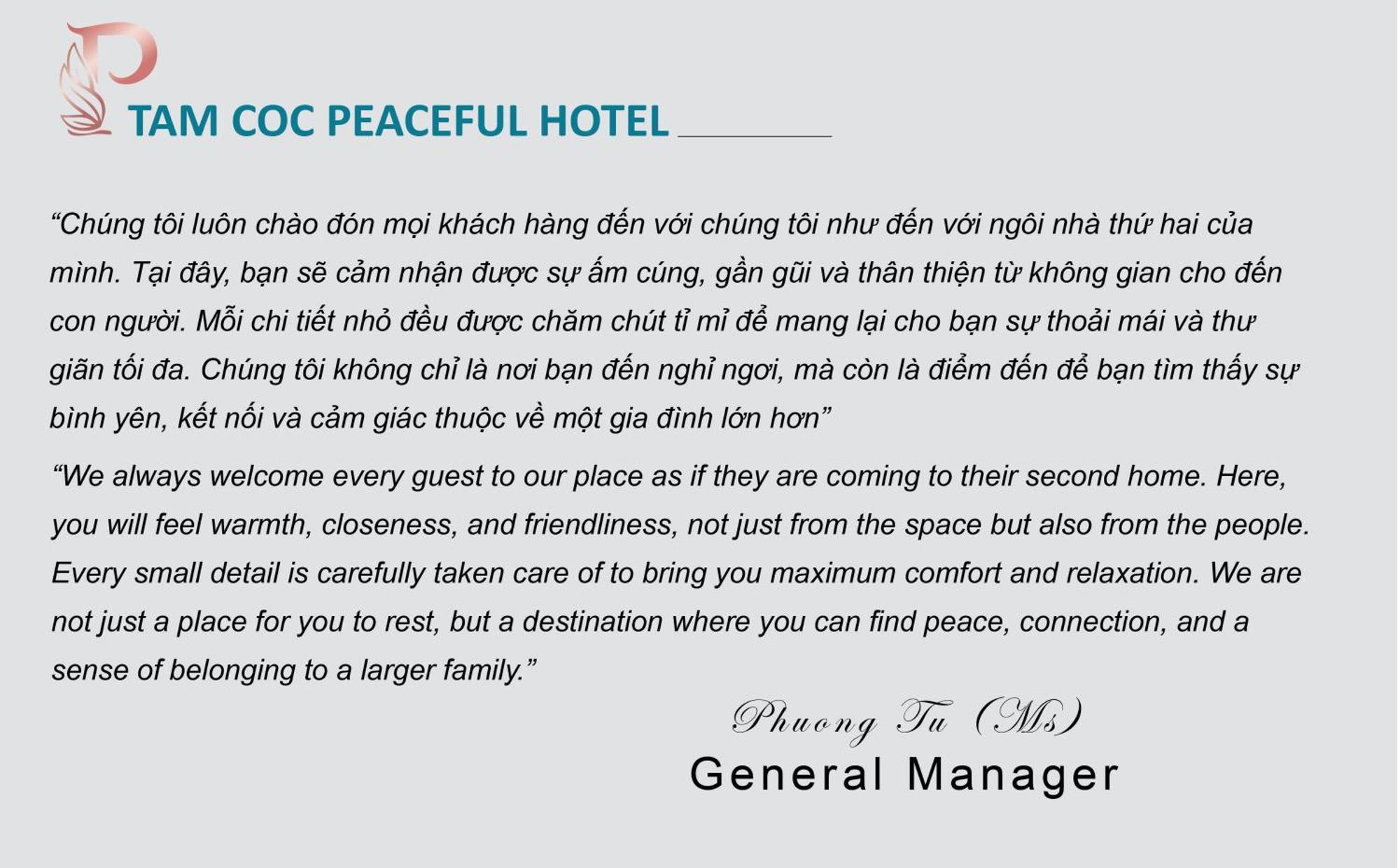 Tam Coc Peaceful Hotel Ninh Binh Exterior photo